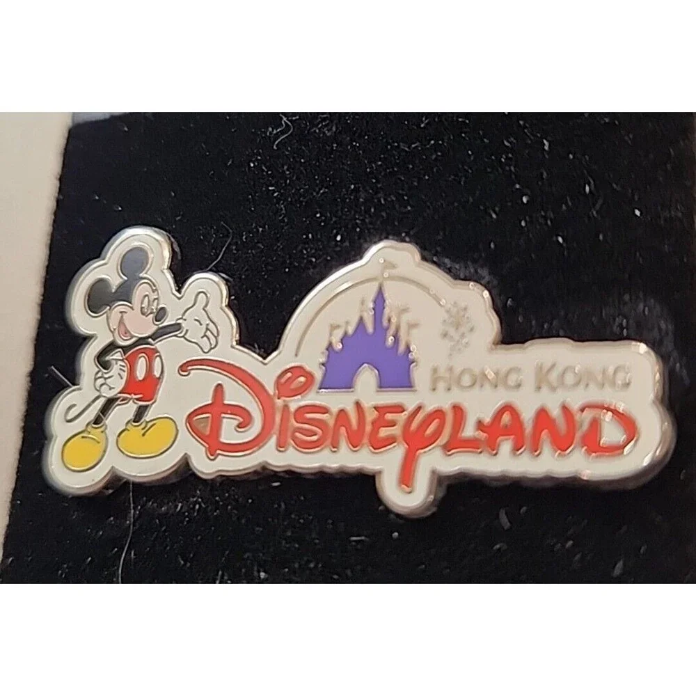 Disney Trading Pin 47026 HKDL‎ Hong Kong Disneyland Castle Mickey Mouse Logo